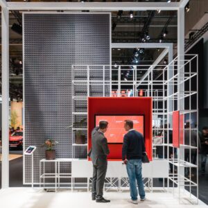 repisas modulares exposicion