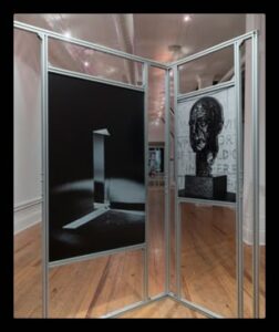 Mueble modular de aluminio a medida para tienda